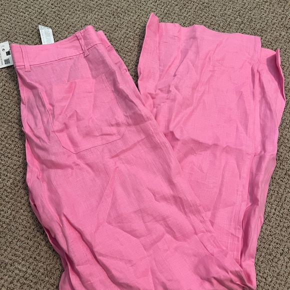 NWT. pink Zara linen pants size small - Picture 4 of 4